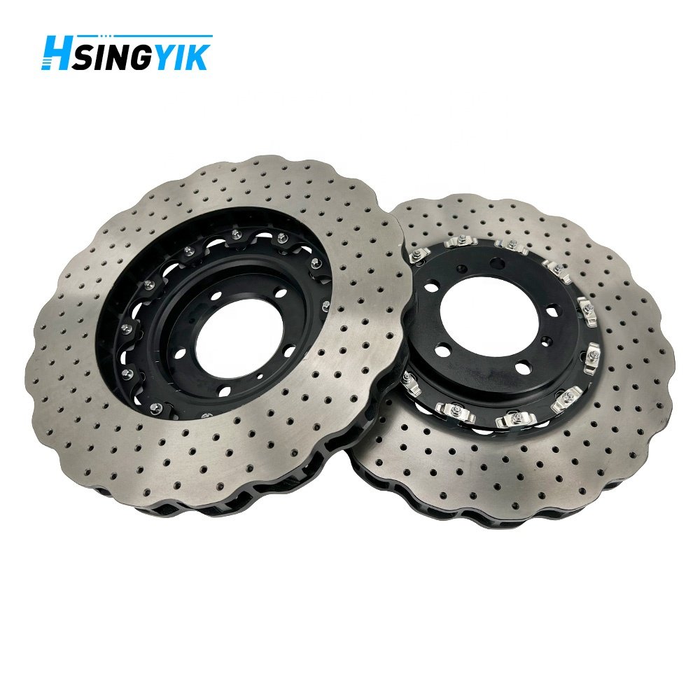Hsingyik Front Upgrade 2 Piece Floating Brake Rotor 97035140500 for Porsche Panamera (970) 97035140600