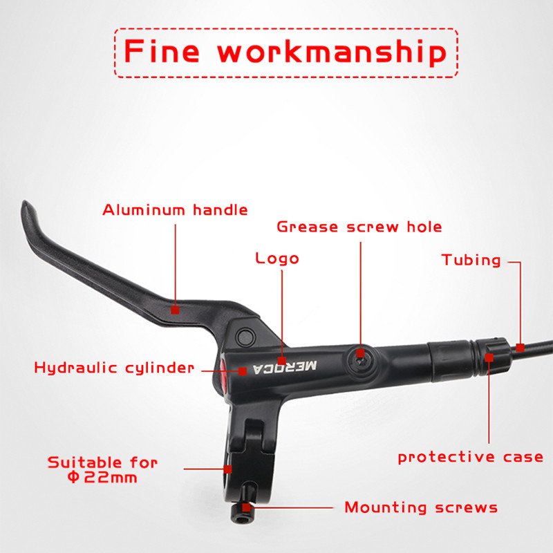 M800 MTB Bicycle Brake Hydraulic Disc Brake 800mm/1400mm DH AM FR Mountain Bike Oil Pressure Caliper Clamp Brake