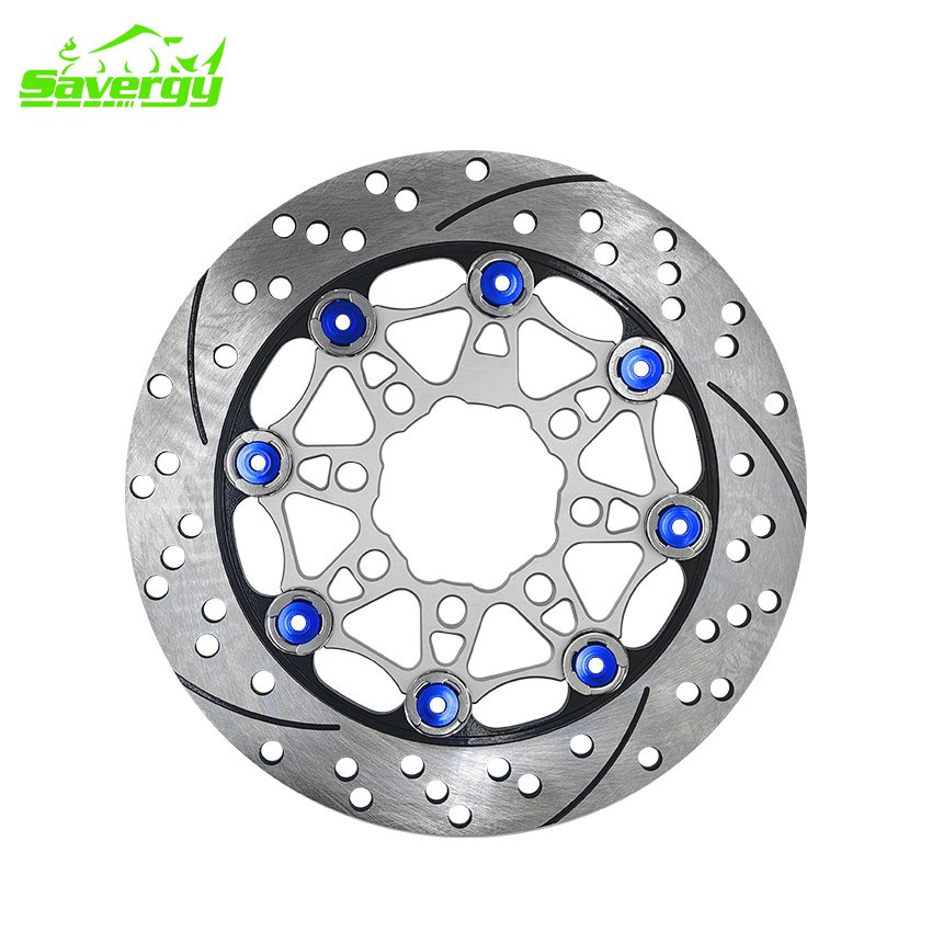 SAVERGY Motorcycle Disc Brake Disc 220MM Floating Rotor MIO Racing Brake Disc