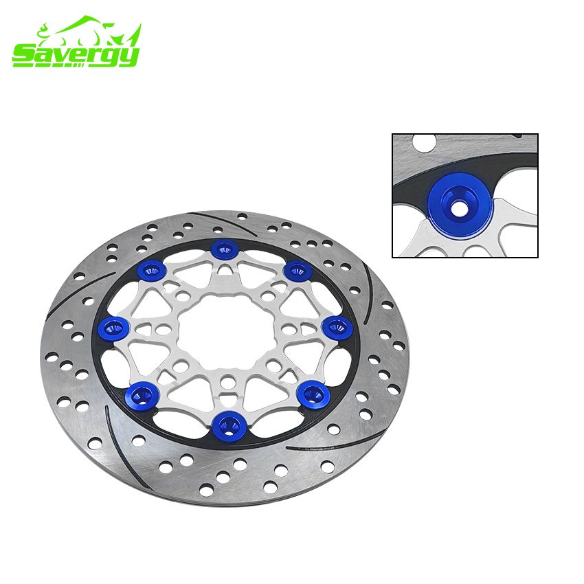 SAVERGY Motorcycle Disc Brake Disc 220MM Floating Rotor MIO Racing Brake Disc