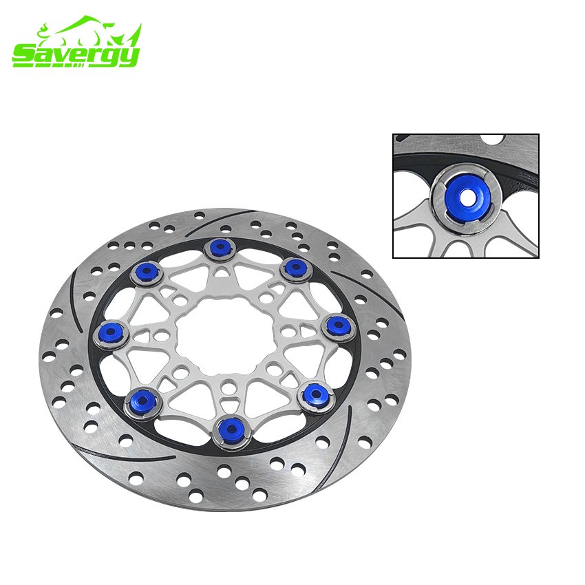 SAVERGY Motorcycle Disc Brake Disc 220MM Floating Rotor MIO Racing Brake Disc