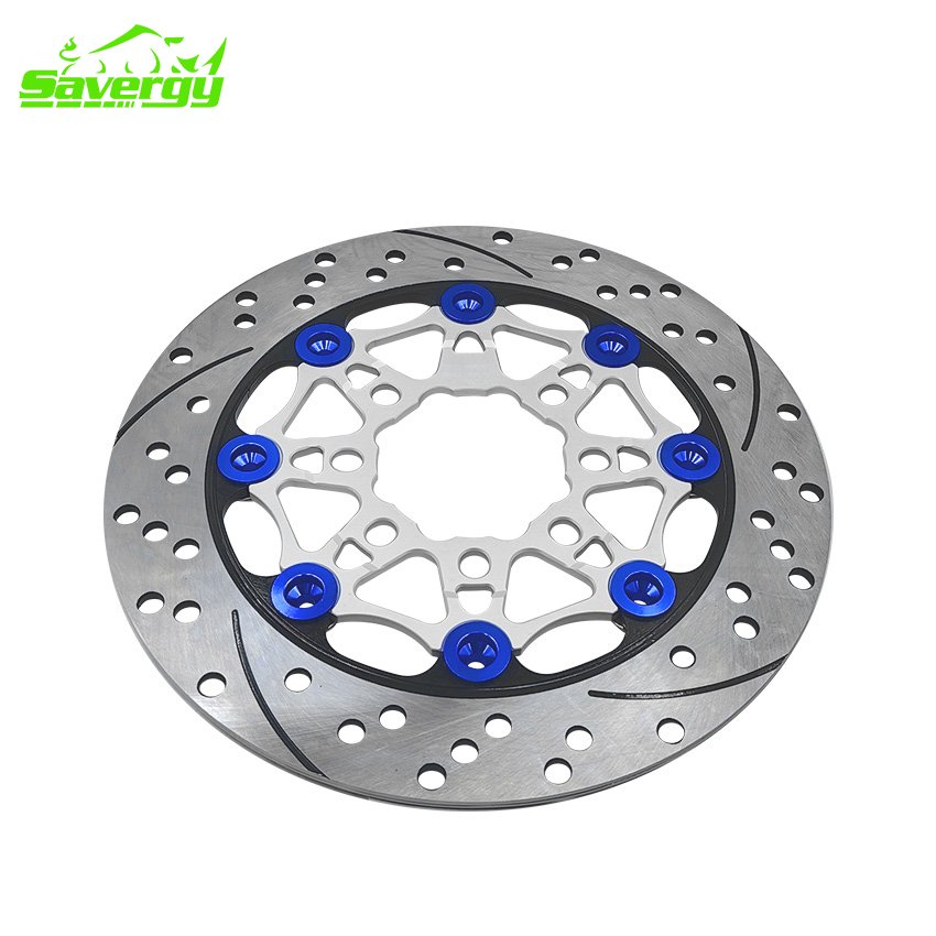 SAVERGY Motorcycle Disc Brake Disc 220MM Floating Rotor MIO Racing Brake Disc