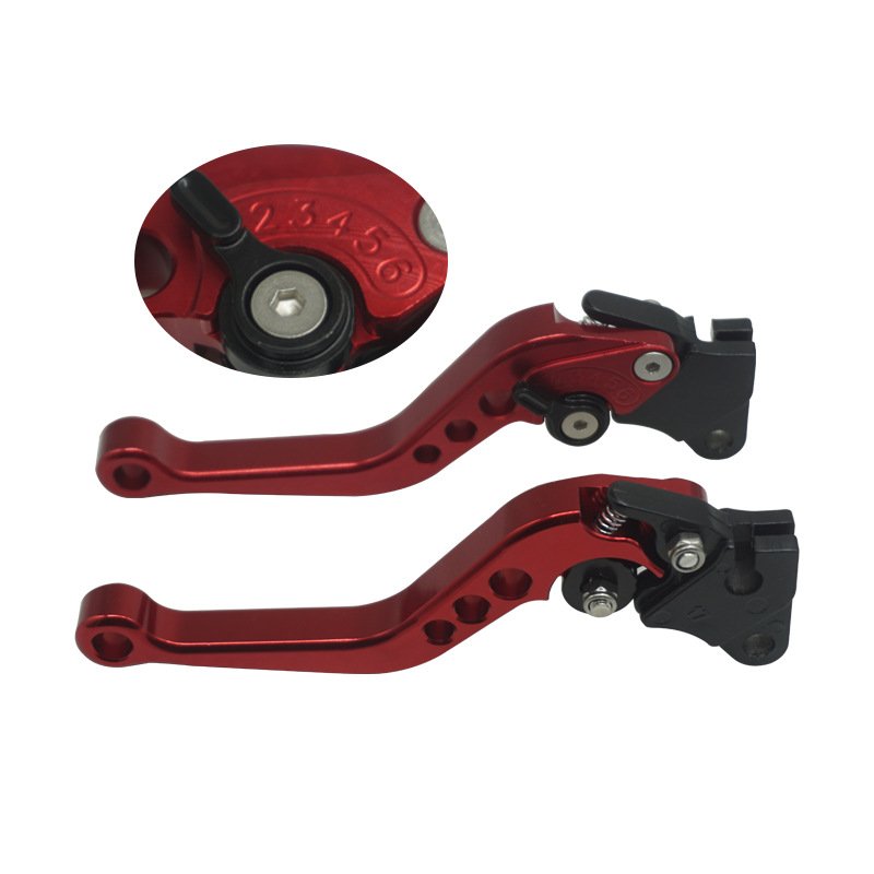 Modified Motorcycle Drum Brake CNC Six Gear Adjustable Aluminum Alloy Brake and Clutch Handle Cg125 Smart Grids Blessed