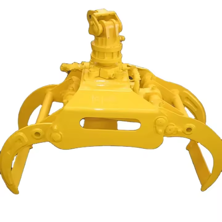 OEM Excavator Hydraulic Grapple Rotating Wooden Grapple for 12-24ton Forestry Machine