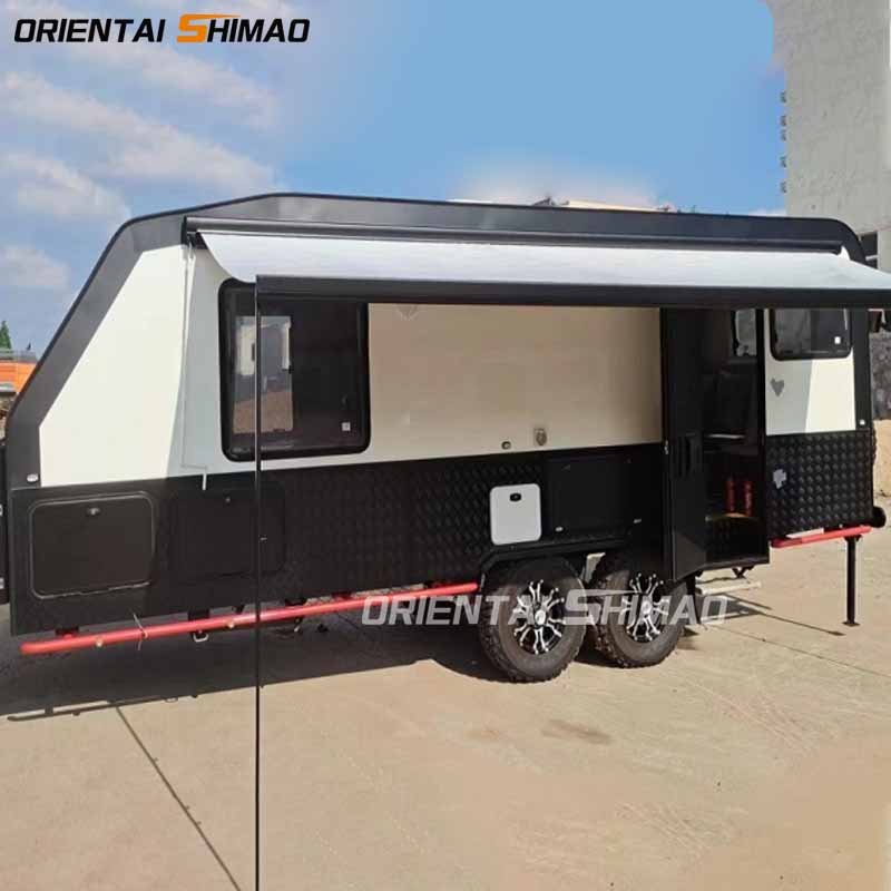 Oriental Shimao Pop up Offroad Outdoor China Motorhome Travel Rv caravan Camper Trailer with Bathroom