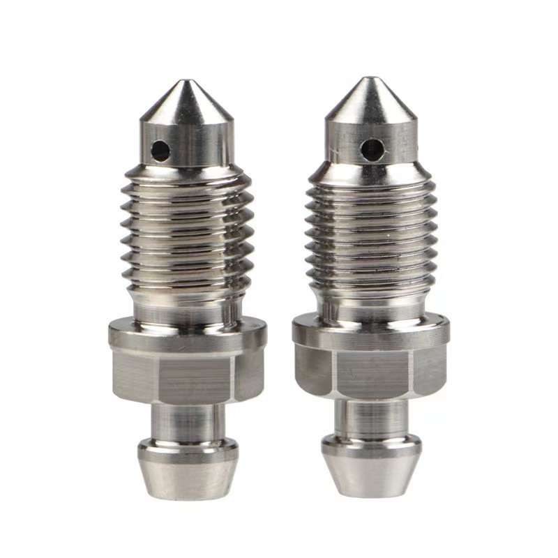 Stainless Steel Titanium Speed Nipple Brake Caliper Oil Drain Exhaust Bleeder Bleed Metric M2 Screw