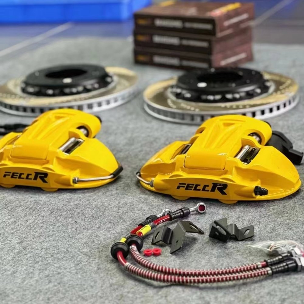 FECCR Big Brake Kit Front 6 Piston Rear Mechatronics System 4 Piston Caliper Auto Brake System for Tank 300 500 18 Inch