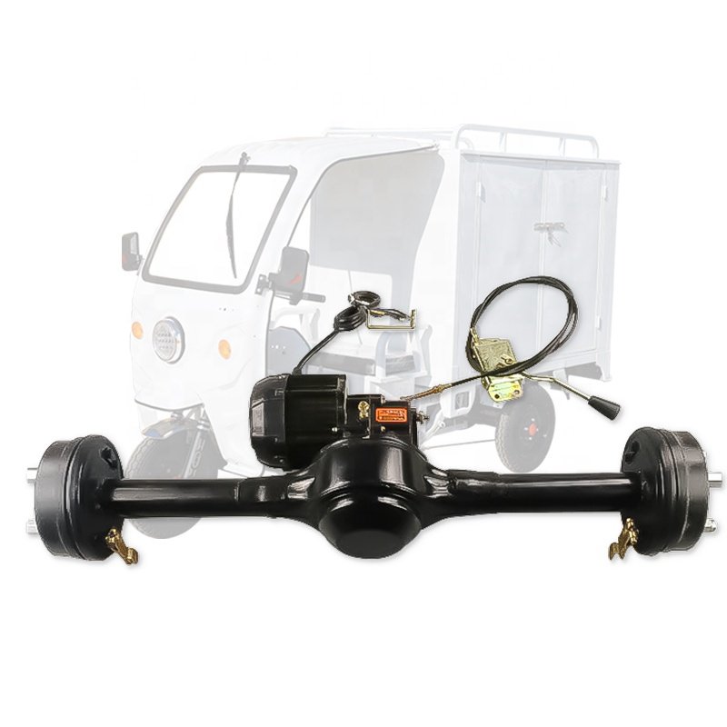 1300W Brushless Motor 2 Speed Rear Axle with Controller Electric Vehicle Motorcycle Trike Drum Brake Rear Drive Axle Spare Parts