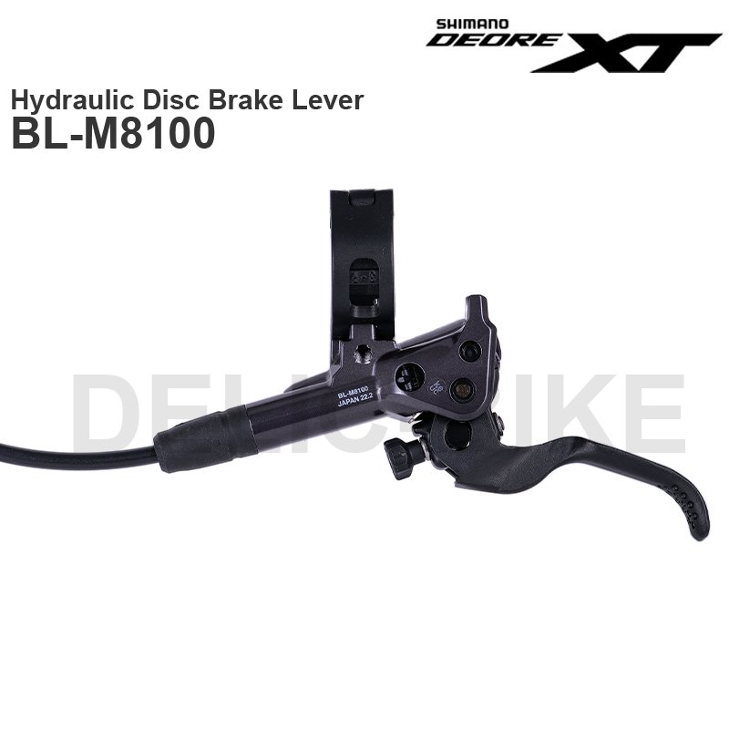 SHIMANO DEORE XT M8100 Hydraulic Disc Brake Groupset with M8100 Brake Lever and BR-M8100 or M8120 Brake Caliper Assembled