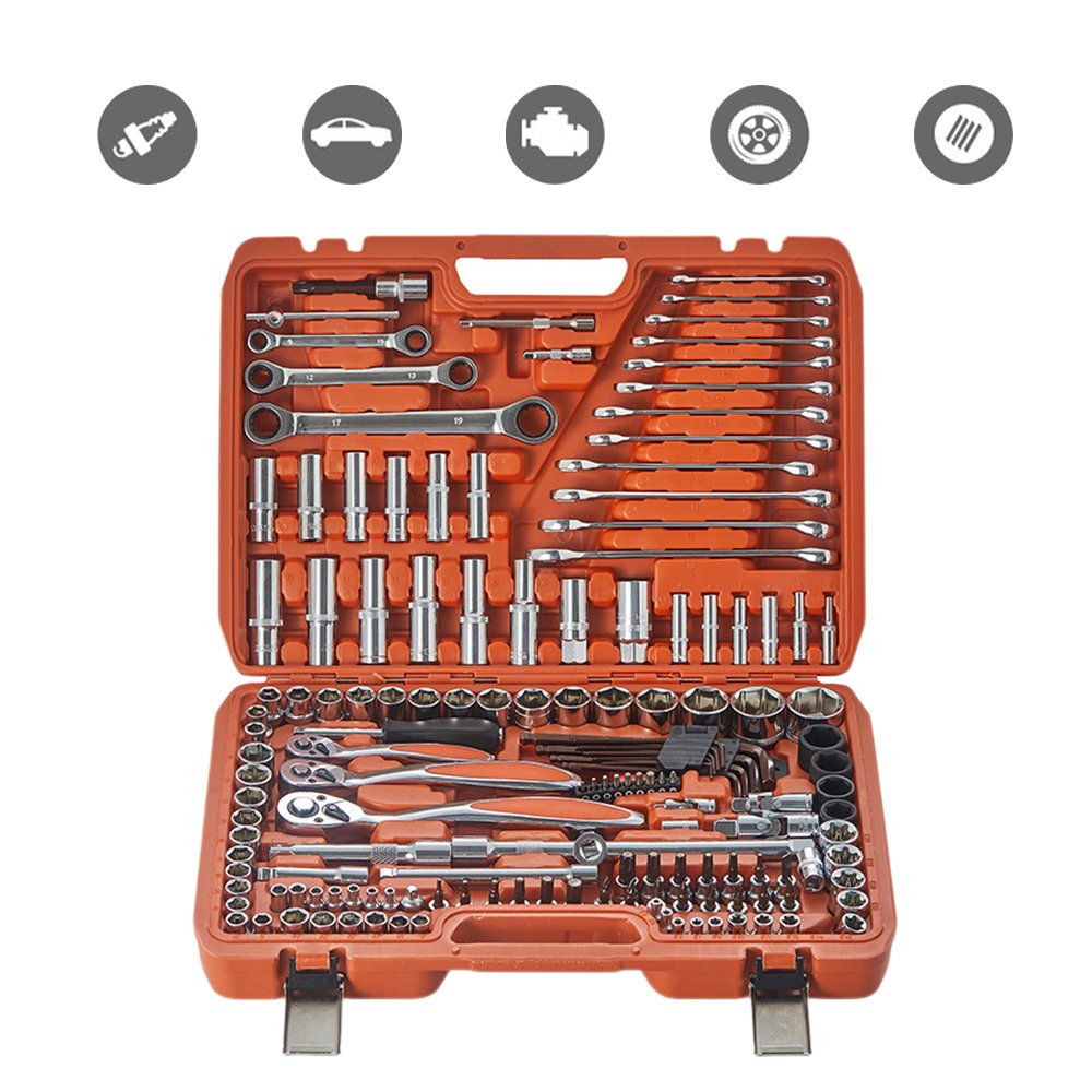 Auto Repair Set Tools 35 PCS Butterfly Brake Wheel Cylinder CRV Hand Tool Set Customized OEM & ODM Support Herramientas