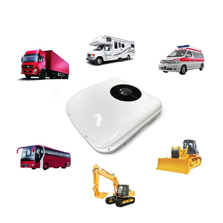 Manufacturer 12V Roof-top air Conditioner Electric Overhead All-in-one Truck Conditioner for Truck Car About Camper Van RV