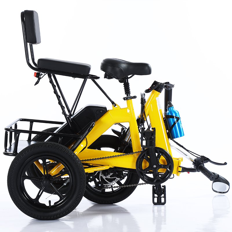 2024 Folding Electric Trike Scooter Passenger Adult Tricycle Sale Ready to Ship Lithium Battery 48V Foldable Bicycle Tricycle