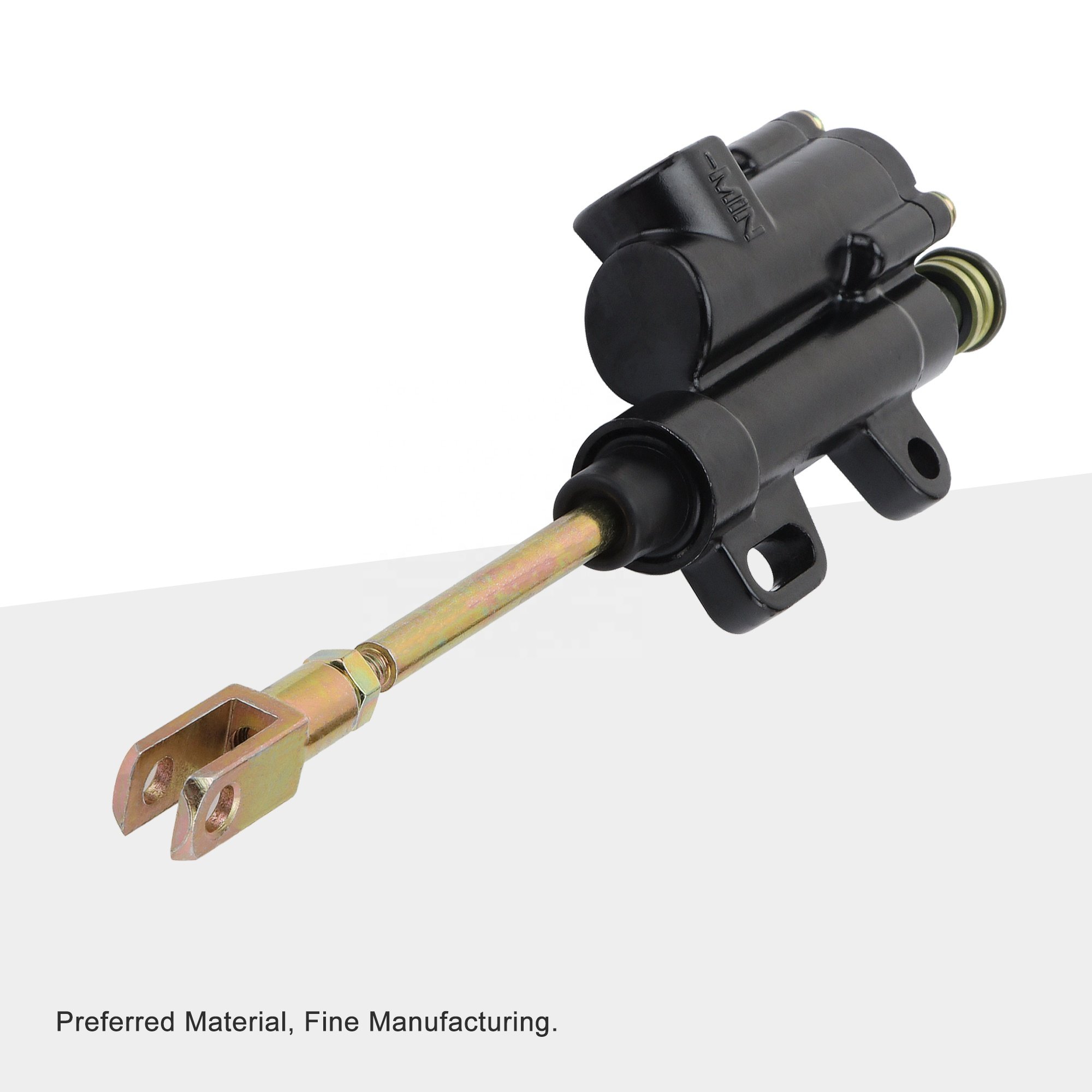 GOOFIT Black Rear Foot Hydraulic Brake Master Cylinder for 50cc 70cc 90cc 110cc 125cc ATV SSR Thumpstar Dirt Bike