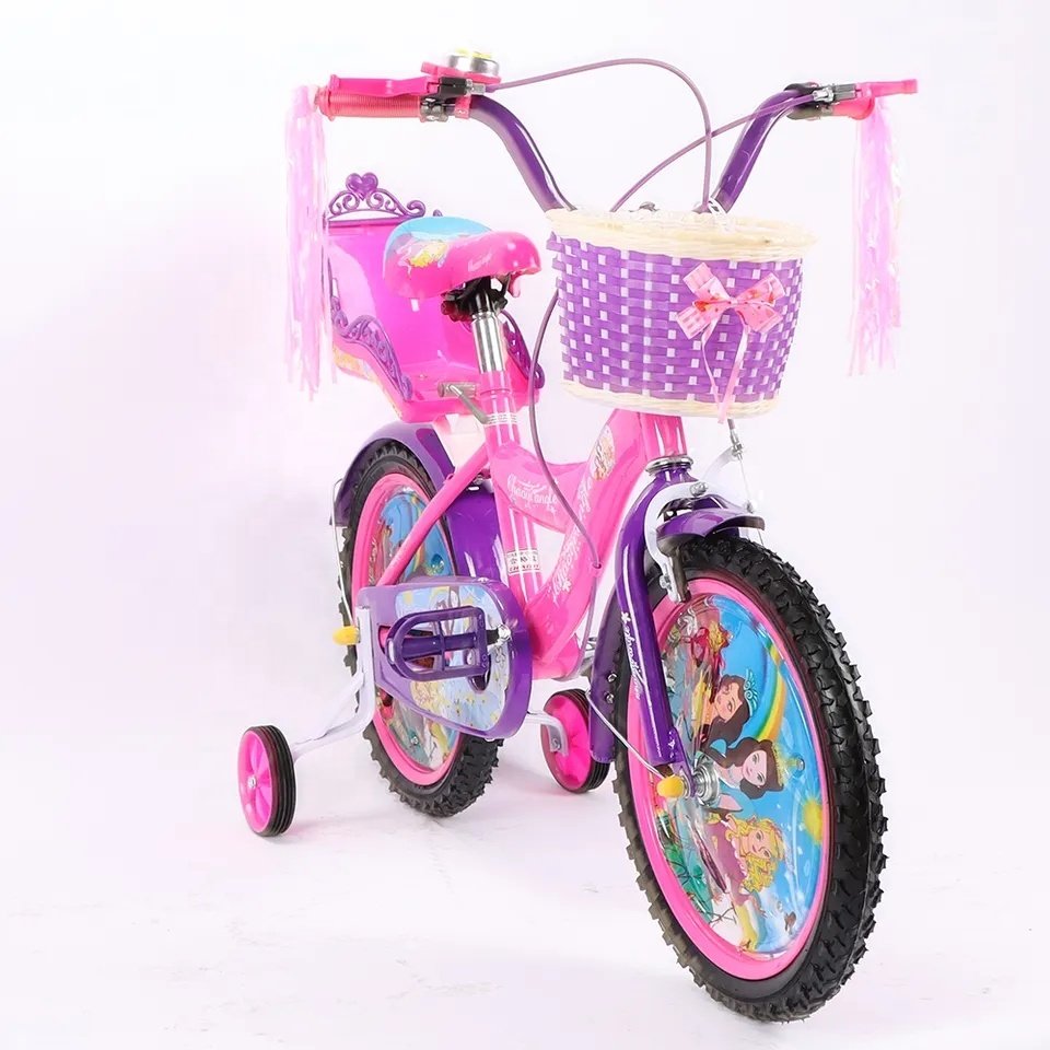 Kids High Quality Bike Child Small Bicycles/ Cycle for Kids Princess Bike with Doll Seat with Wheel Card Girls Bicycle 12 14 16
