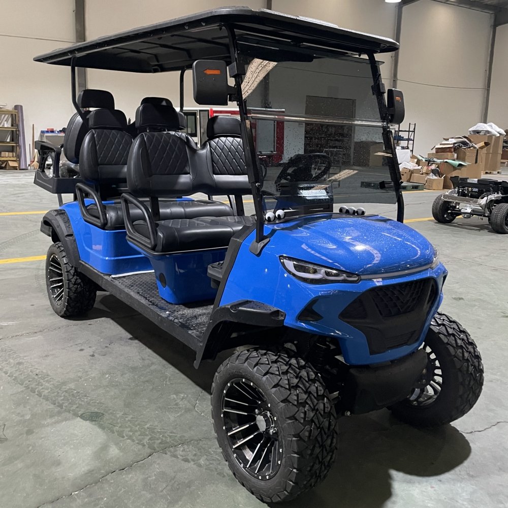 RWD Utility Side by Side Very Powerful with 72V Lithium Lifted Electric Road Golf Buggy Cart 4 Seats 4 Disc Brake