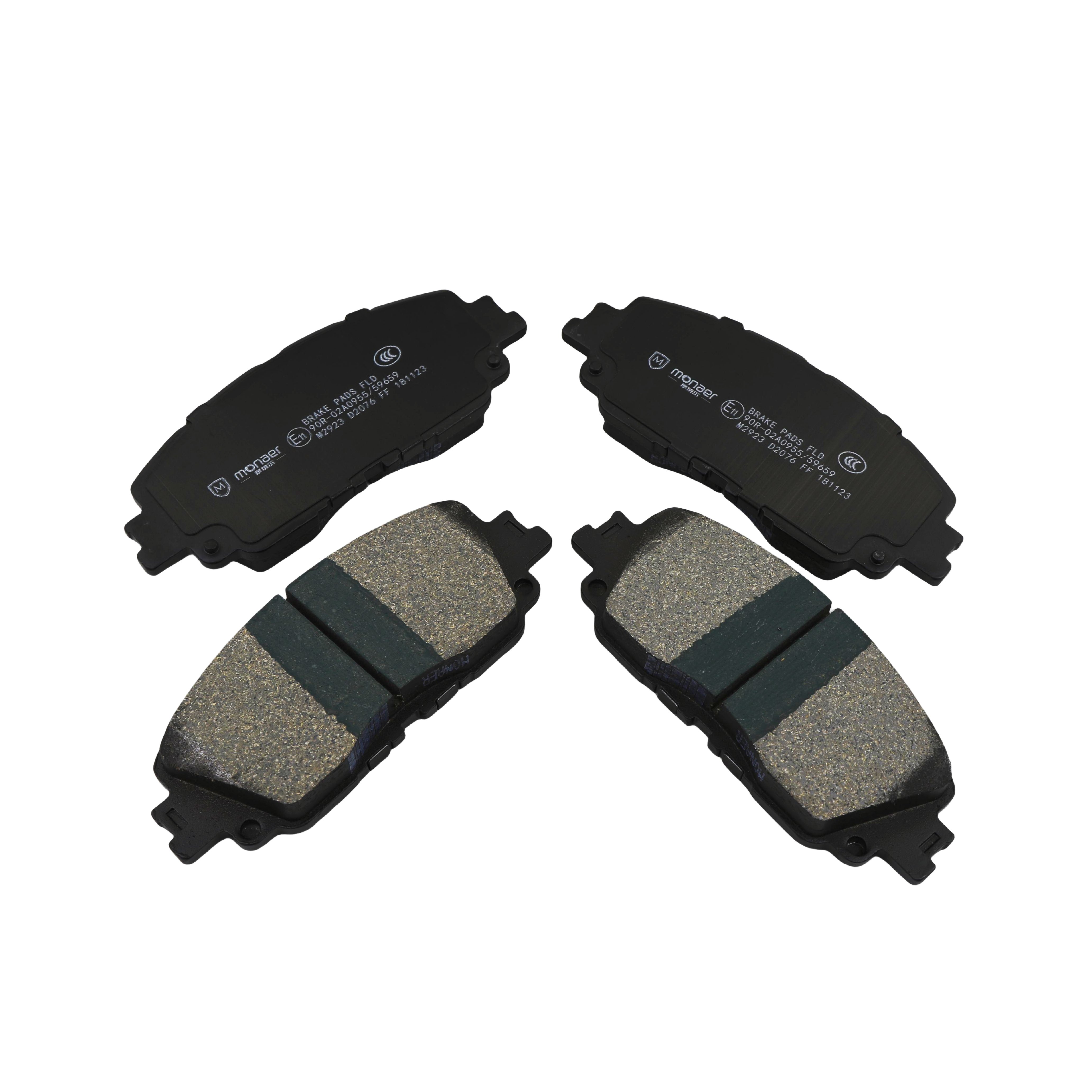 Ceramic/Low-Metallic High Quality Front Brake Discs Pads D2076 for Toyota/Japanese/Korean Cars