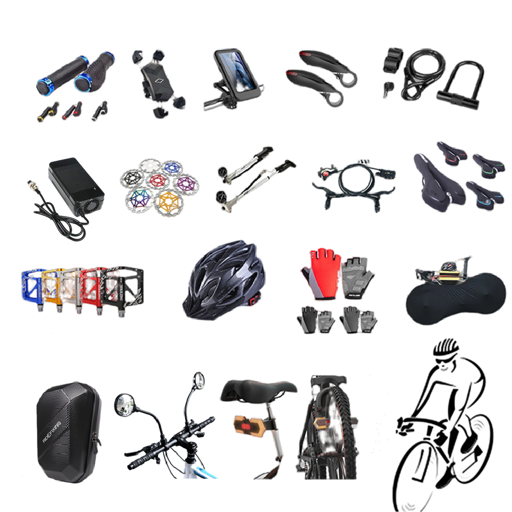 Superbsail New Bicycle MTB Road Bike Parts Brake Pads Bells Handle Grips Helmets Locks Lights Phone Holders Bicycle Accessories
