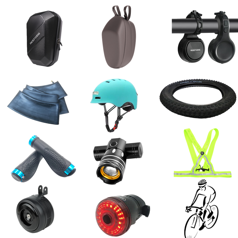 Superbsail New Bicycle MTB Road Bike Parts Brake Pads Bells Handle Grips Helmets Locks Lights Phone Holders Bicycle Accessories
