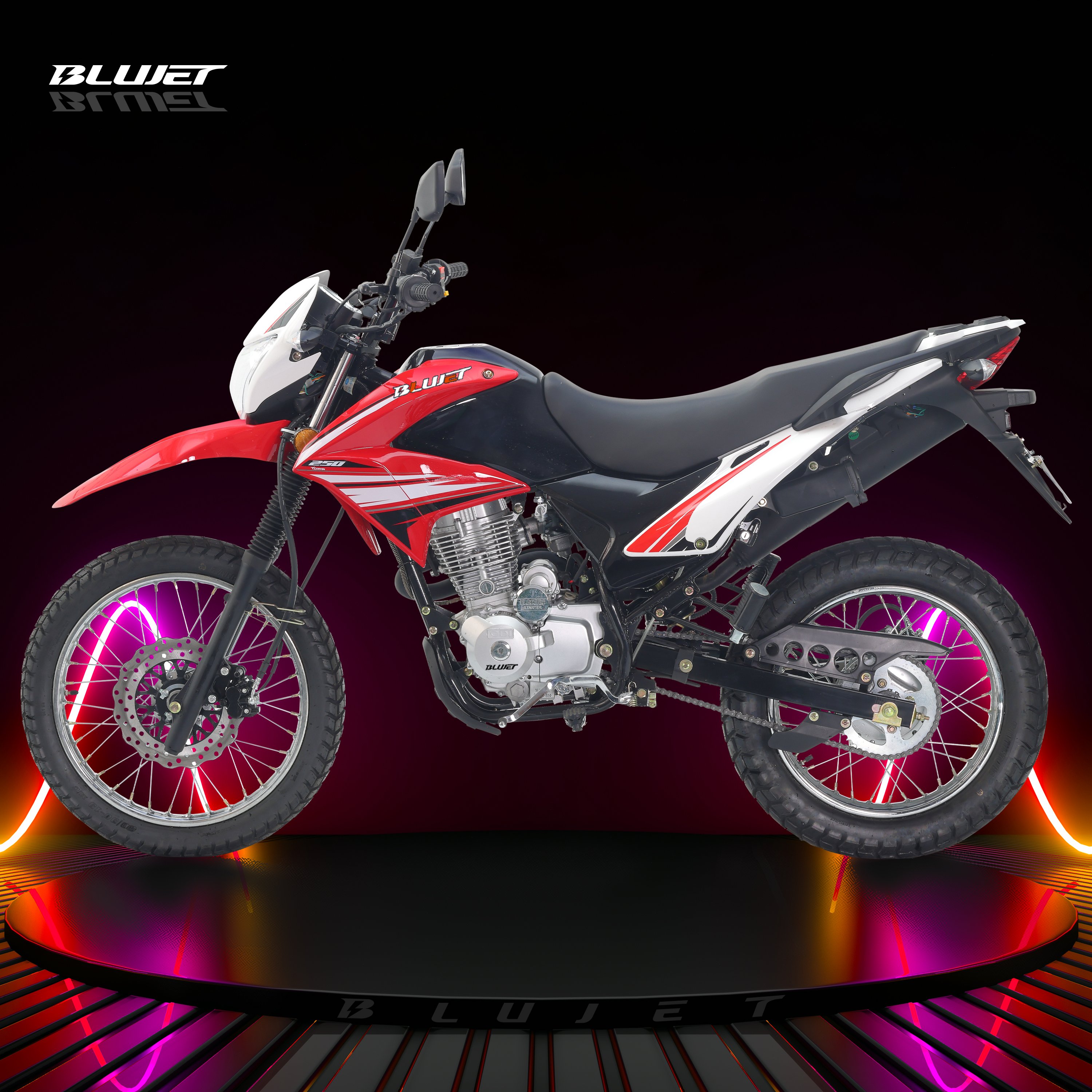 Broz 200 New 200cc Street Motorcycle Push Rod CG200 Engine Digital Meter Disc Brake 300cc Enduro Motorcycle