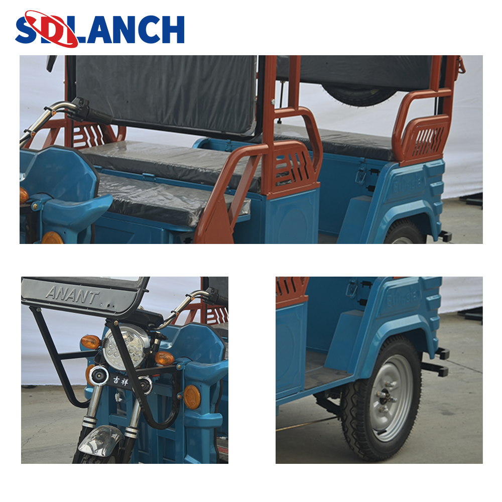 800w 1000w Electric Tricycles 3 Wheel Electric Cargo Bike Household Small Scooter Three-seat Adjustable Electric Tricycles