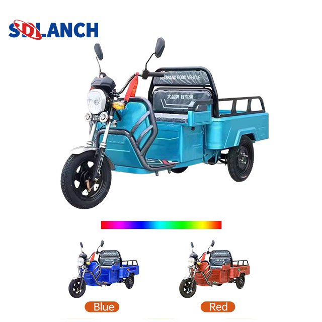 800w 1000w Electric Tricycles 3 Wheel Electric Cargo Bike Household Small Scooter Three-seat Adjustable Electric Tricycles