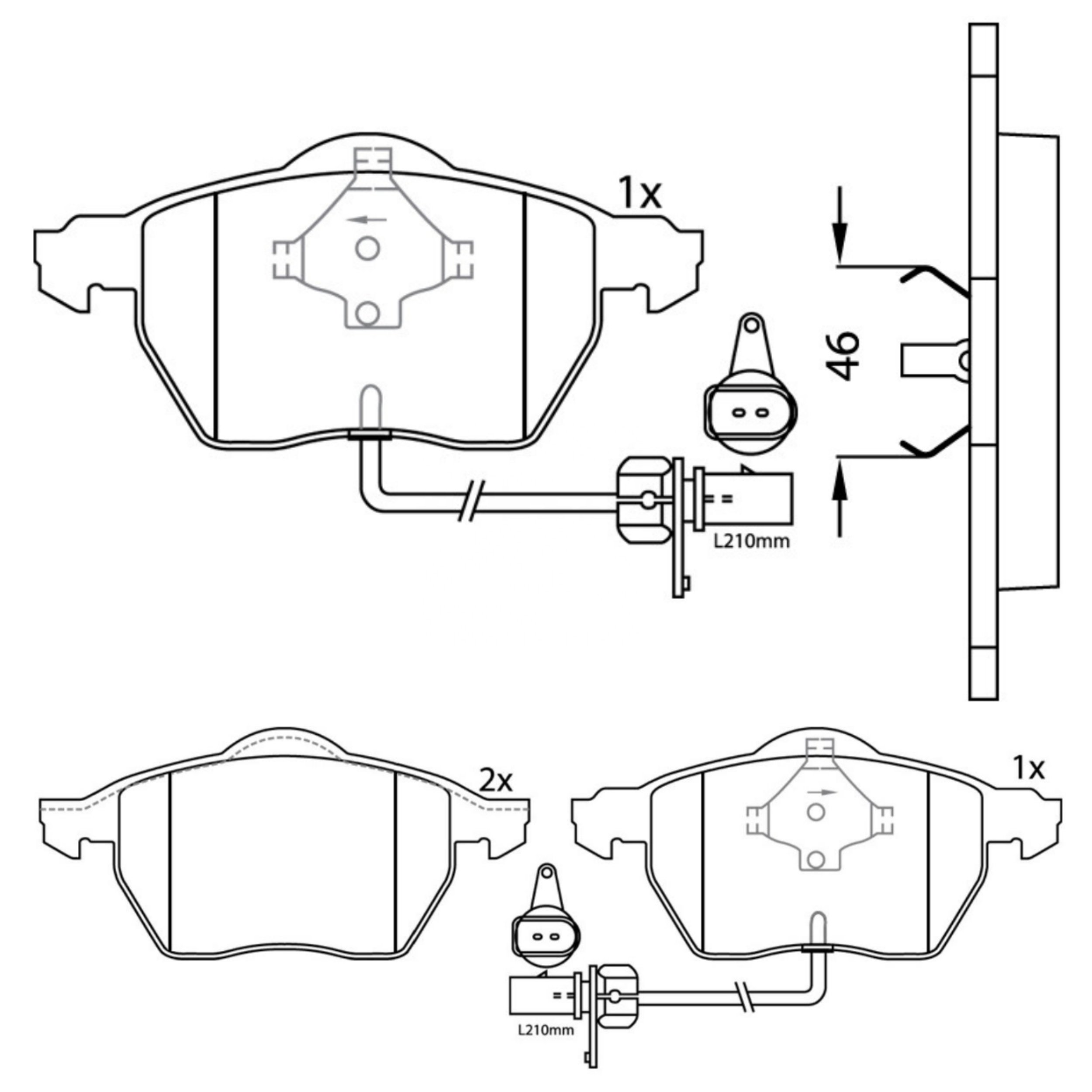High Performance Factory Auto Parts Brake Pads OEM Disc D840/wva 20676 23106 23107 Is Front Axle Brake for GM