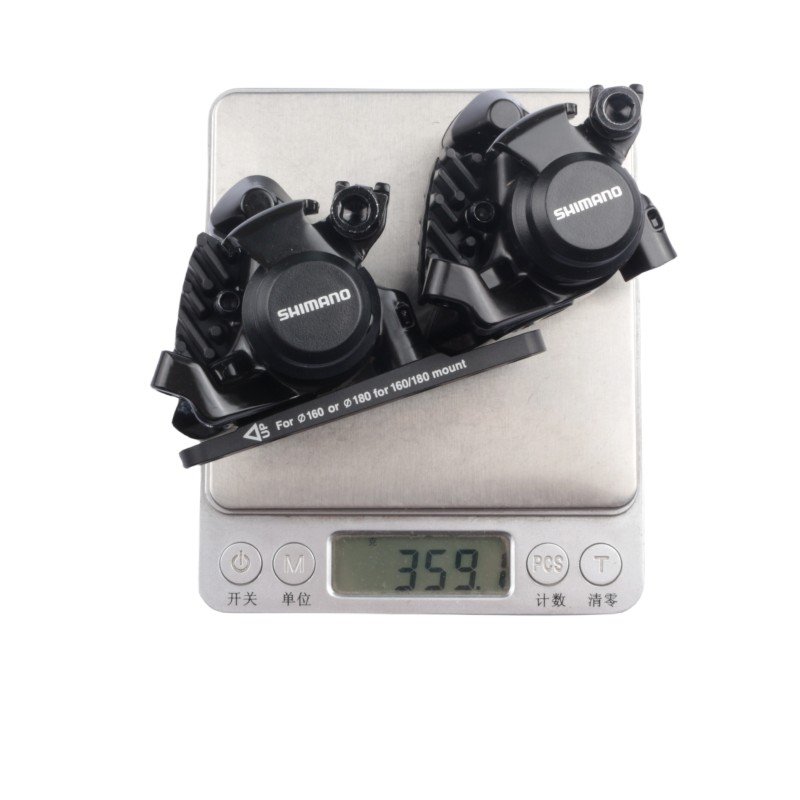 Shimano RS305 Brake Flat Mount Front Side Rear One Pair Mechanical Disc Brake for Road Bicycle Bike BR-RS305 Rear Caliper Black