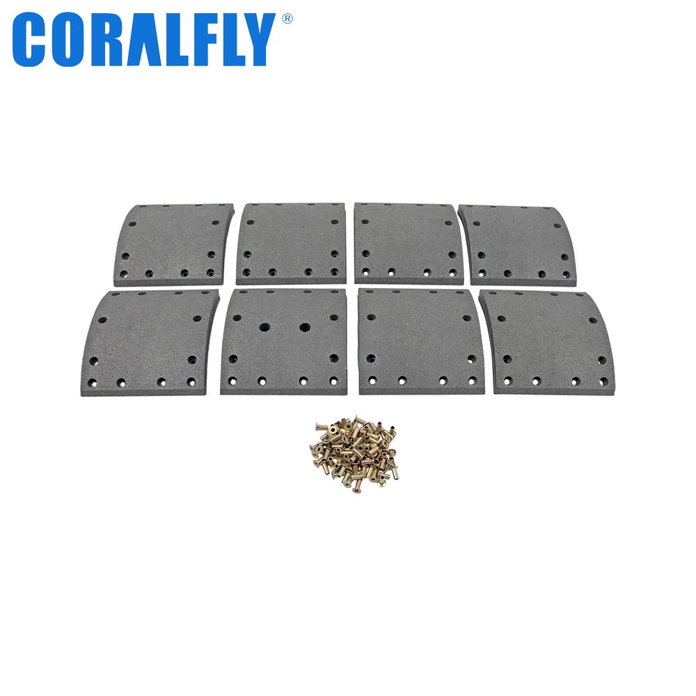 Coralfly Reasonable Price Best Brand 19384 Truck Brake Lining for IVECO 2712495 2711026 2980833EY505518