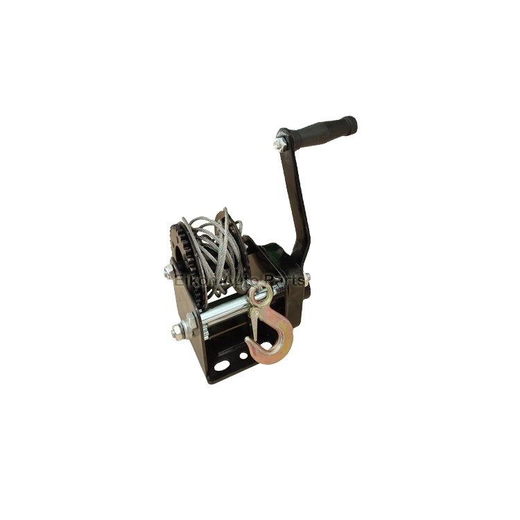 Manual Hand Winch or Brake Winch with Cable and Hook for Lifting and Pulling