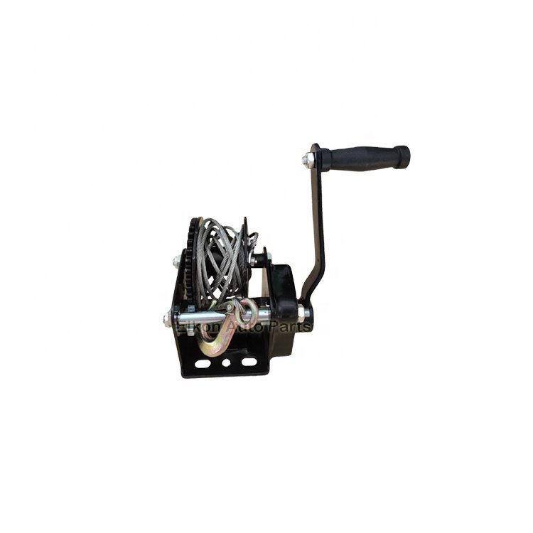 Manual Hand Winch or Brake Winch with Cable and Hook for Lifting and Pulling