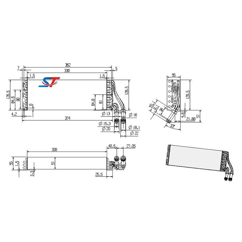 Hot Sale in China Large Trucks Hanging Electric Compressor Auto air Conditioning Evaporator Electric Parking air Conditioner