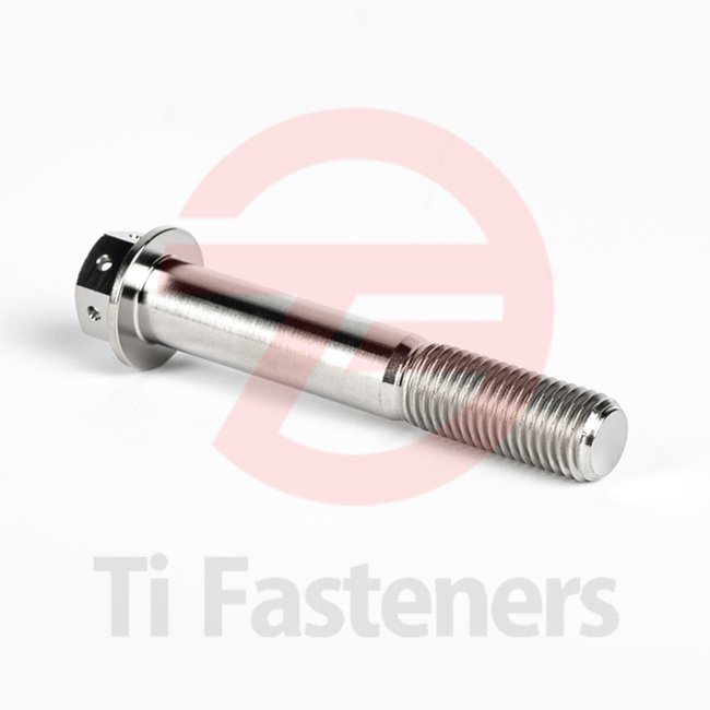 Titanium Front Brake Caliper Bolt Drilled Hex Front Brake Caliper Bolt M8 M10 Silver Polished Din6921,grade 5 Ti-fasteners