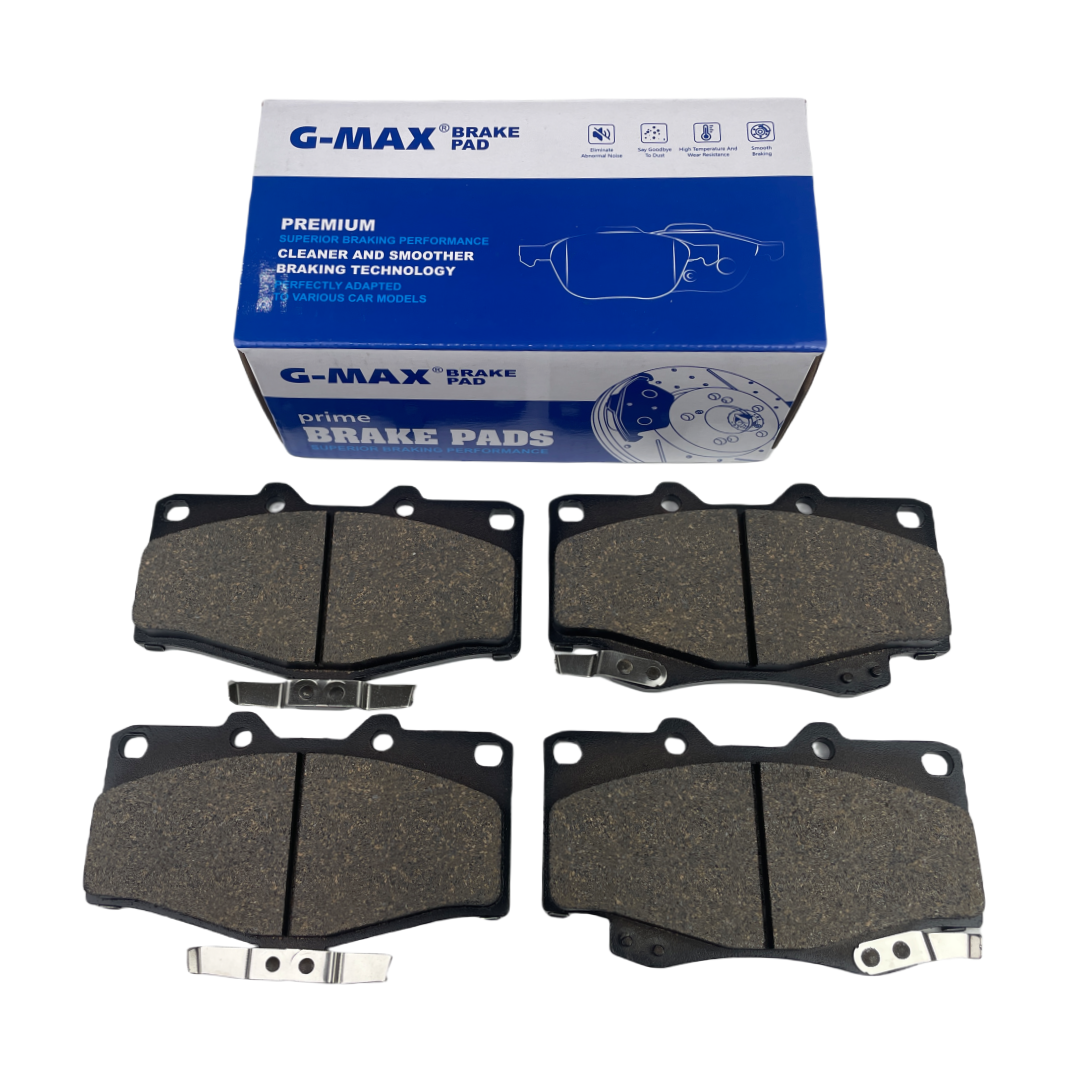 High-Performance G-MAX Brand Ceramic Brake Pads for Smooth Stopping.