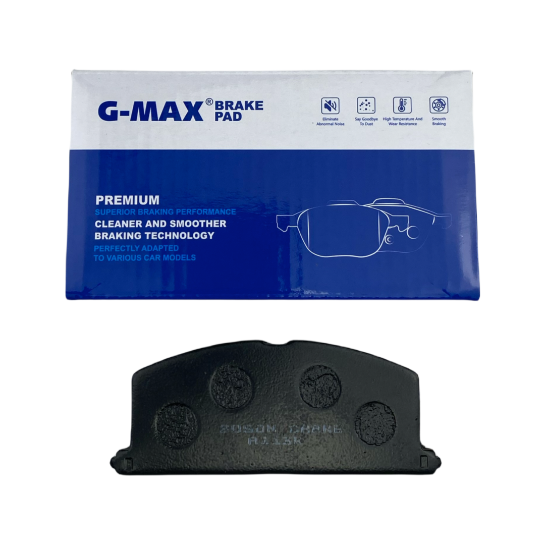 High-Performance G-MAX Brand Ceramic Brake Pads for Smooth Stopping.