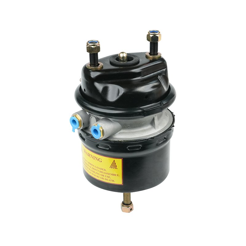 BS9504 Diaphragm Piston Actuators Tristop Cylinder Type 24/24 Air Disc Spring Brake Chamber With Brass VOSS232 Fitting