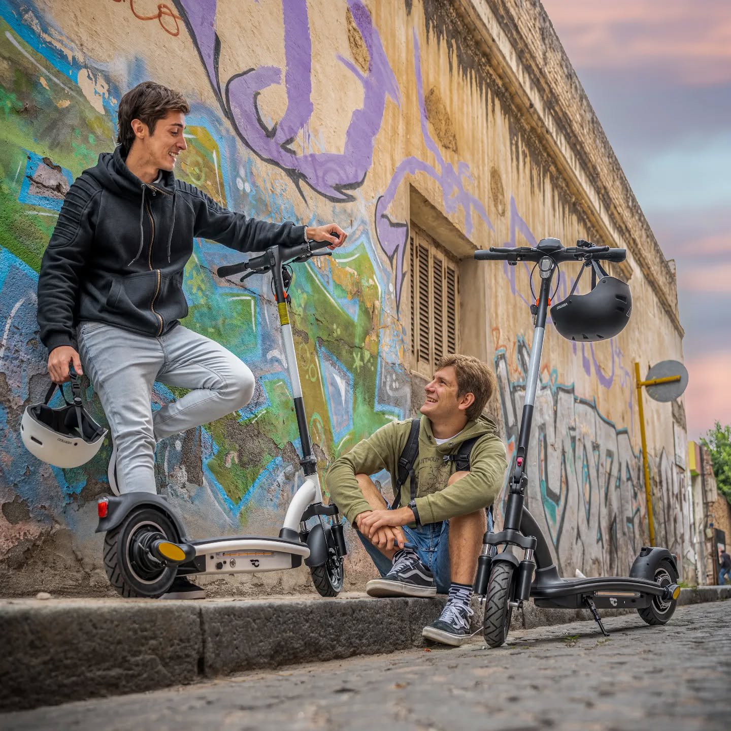 MJ265 Removable Long Range Seat Electric Scooter Light Weight Electric Scooter With LED Light on Frame Side
