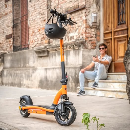 MJ265 Removable Long Range Seat Electric Scooter Light Weight Electric Scooter With LED Light on Frame Side