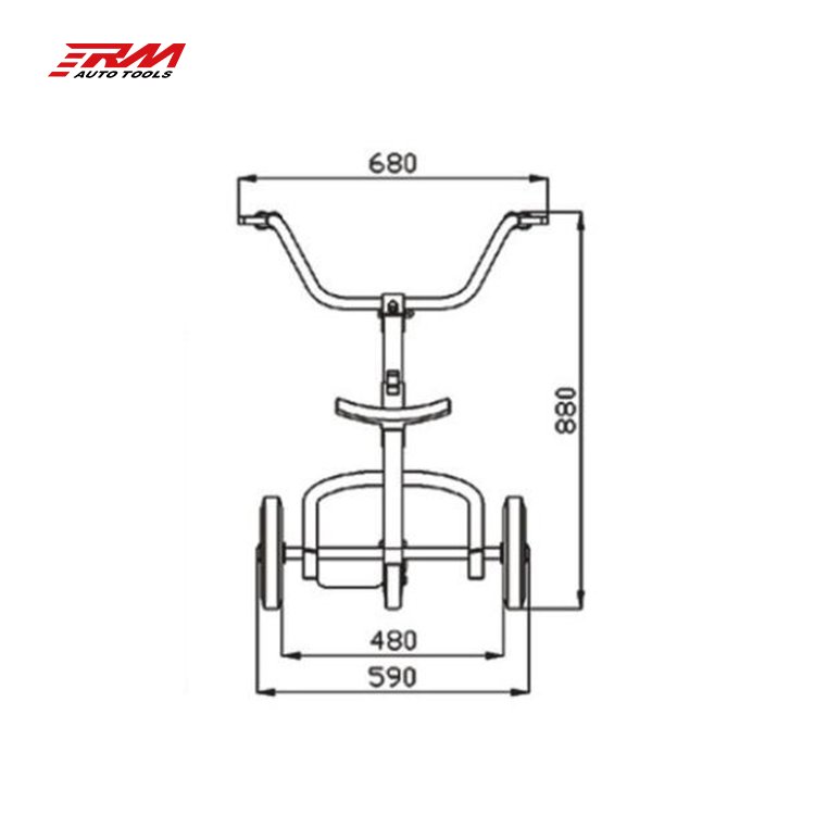 RM Auto Repair Shop Mechanical Manual Oil Drum Truck Oil Drum Handling Trolley Other Vehicle Tools