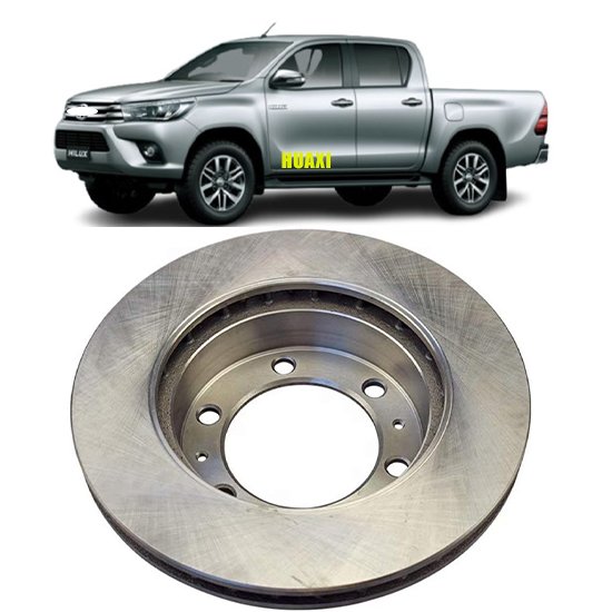 HUAXI Factory OEM 43512-0K060 43512-0K070 Auto Front Brake Disc for TOYOTA HILUX VIGO KUN26 TGN26 GGN26 FORTUNER TGN51 KUN51