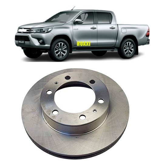 HUAXI Factory OEM 43512-0K060 43512-0K070 Auto Front Brake Disc for TOYOTA HILUX VIGO KUN26 TGN26 GGN26 FORTUNER TGN51 KUN51
