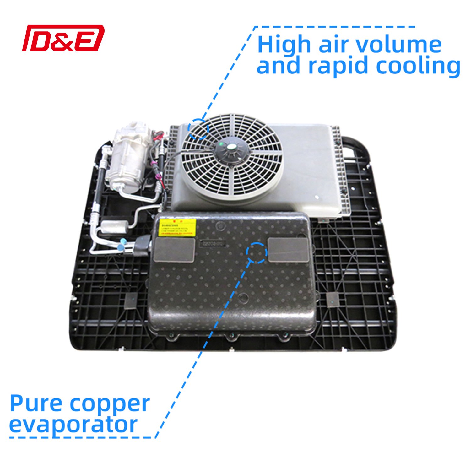 High Quality 12V 24V Truck RV Rooftop Parking Air Conditioner for RV Truck