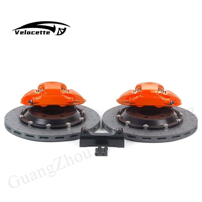 9N Carbon Ceramic Brake Disc 19 Inch Rims Brake Caliper Kit 6 Pot Carbon 380-400mm Brake Rotors for Porsche 958 Cayenne Panamera