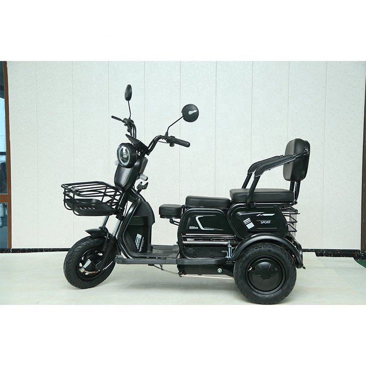 2023 E Bikes Electric Cargo 3 Wheel Trike 72V Automatic Passenger Bicycle Scooter with Steel Frame 60V Closed EEC Trike Features