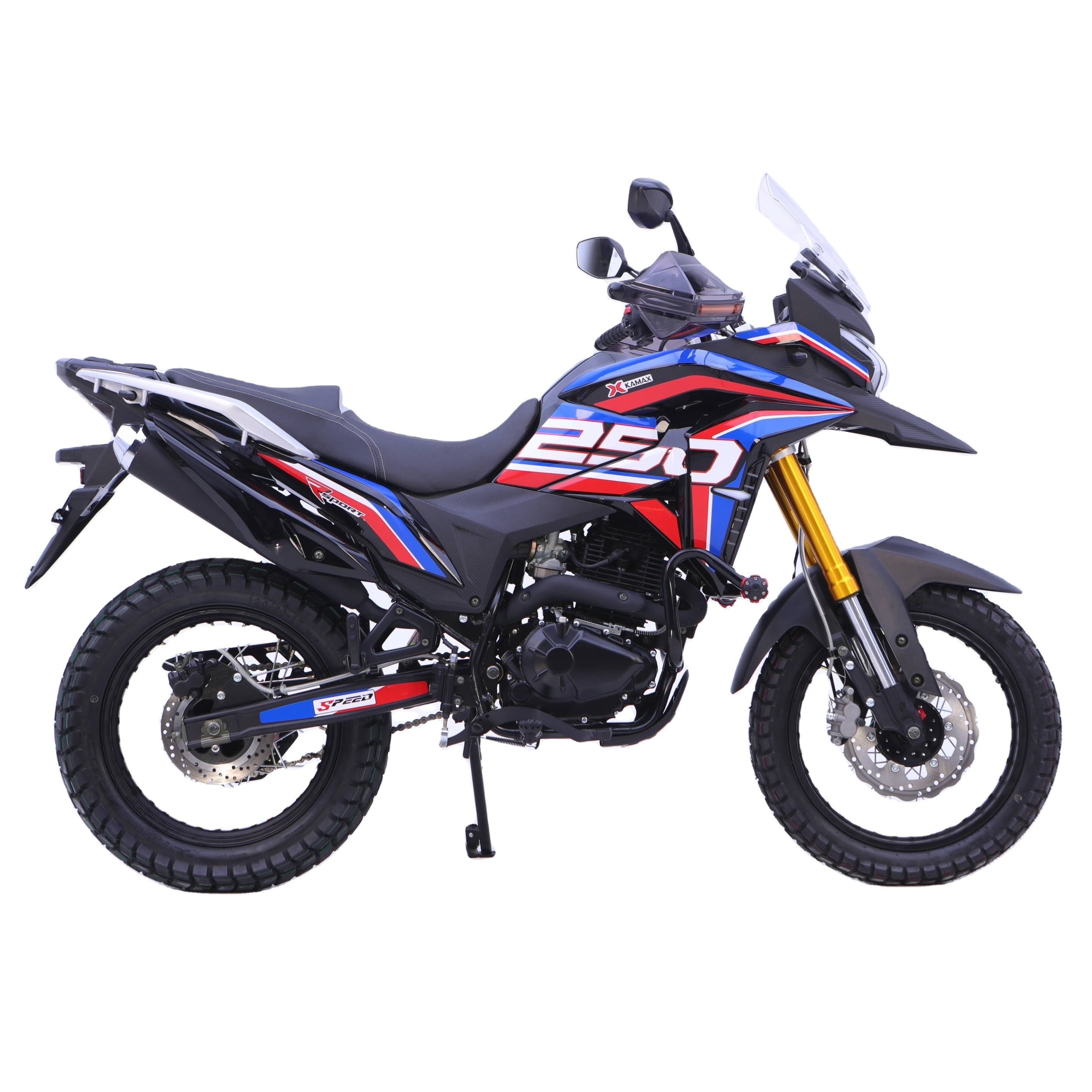 Wholesale Price Motorcycle Kamax 2025 Petrol Bike 200cc Motorcycle Cross Motorcycle Adv Style Brake Disc LED Light
