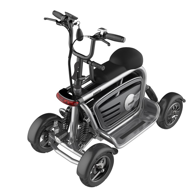 Hot Sale 400W 48V Electric Tricycle 4 Wheel Escooter 10 Inch Electric Folding Mobility Scooter for Adults