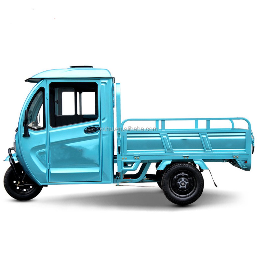 Enclosed Driving Room Electric Tricycles 1.6 Meter Semi-Enclosed Electric Tricycle Cargo with 1500W Motor