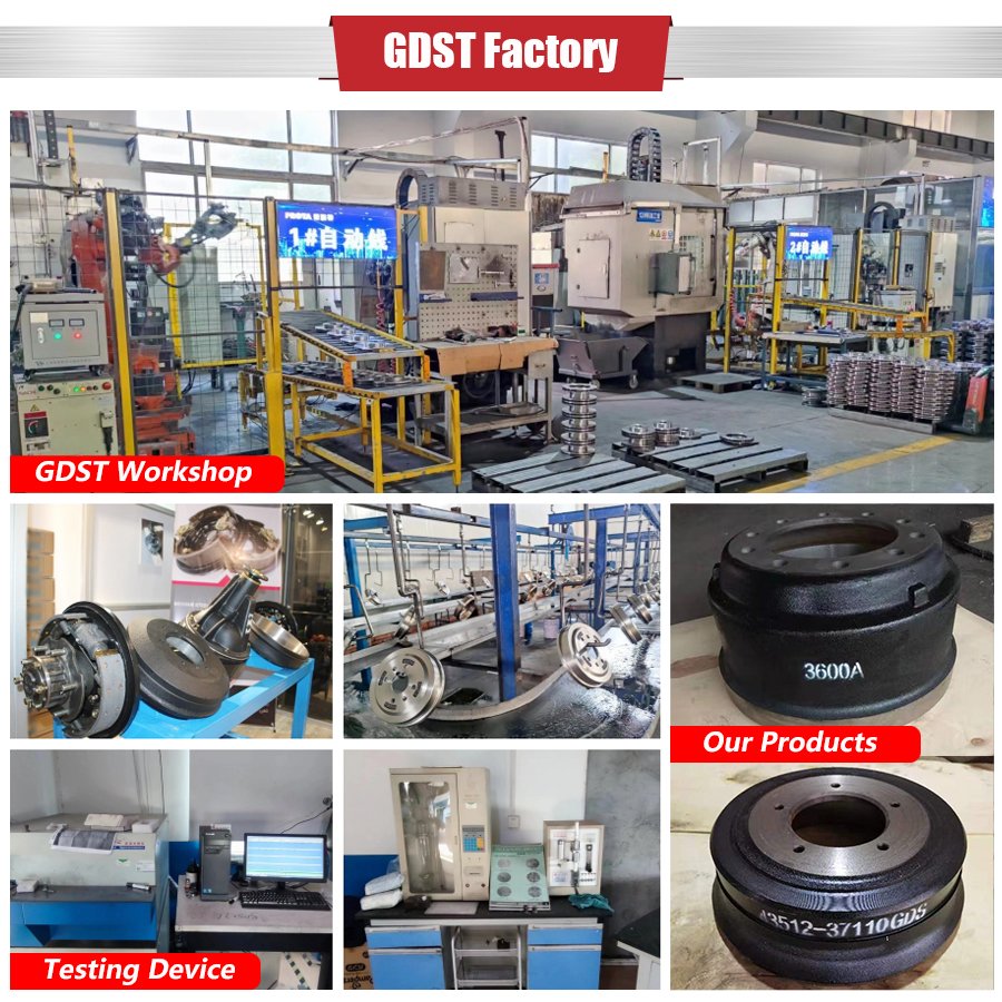 GDST Factory Wholesale Automotive Auto Brake System Truck Rear Brake Drums for Toyota Honda Suzuki Hyundai KIA