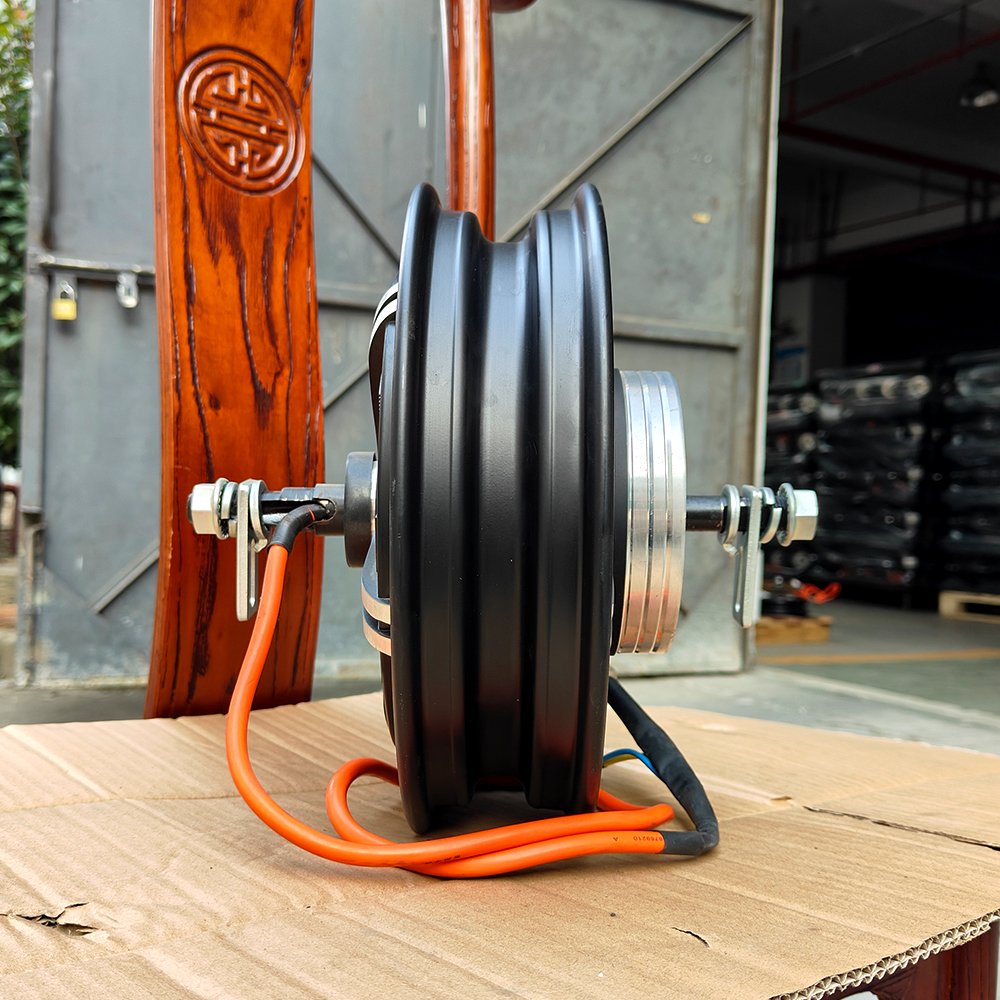 GW-D-056 Motor Hub Custom 10 Inch Electric Scooter Bicycle Electric Bike Parts Rear Brushless Drum Hub Brake Motor 60v 72V 1500w