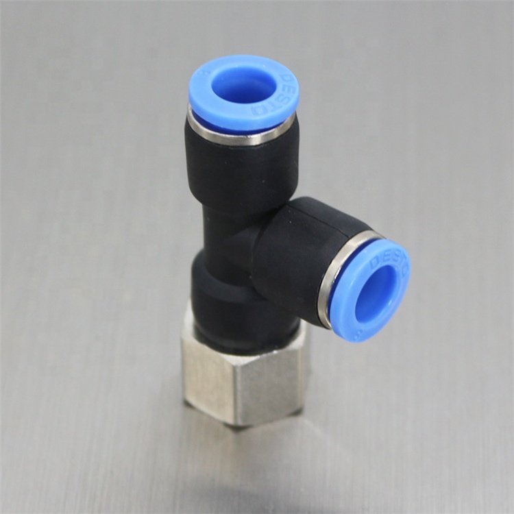 Double Male Y PRX-1/8" Fractional Hose Rc1/8 air Brake Push to Connect Fittings air Push Lock Fittings air Line Push Fittings
