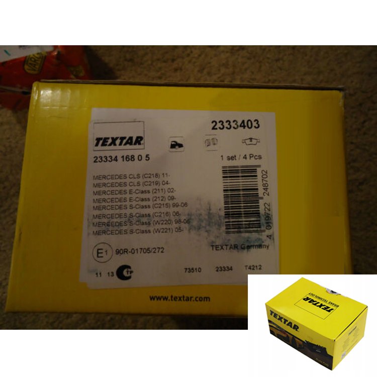 2333403 High Performance Car Accessories Brake Pad Accessory Kit TEXTAR Brake Wholesale Brake Pads for Mercedes Benz
